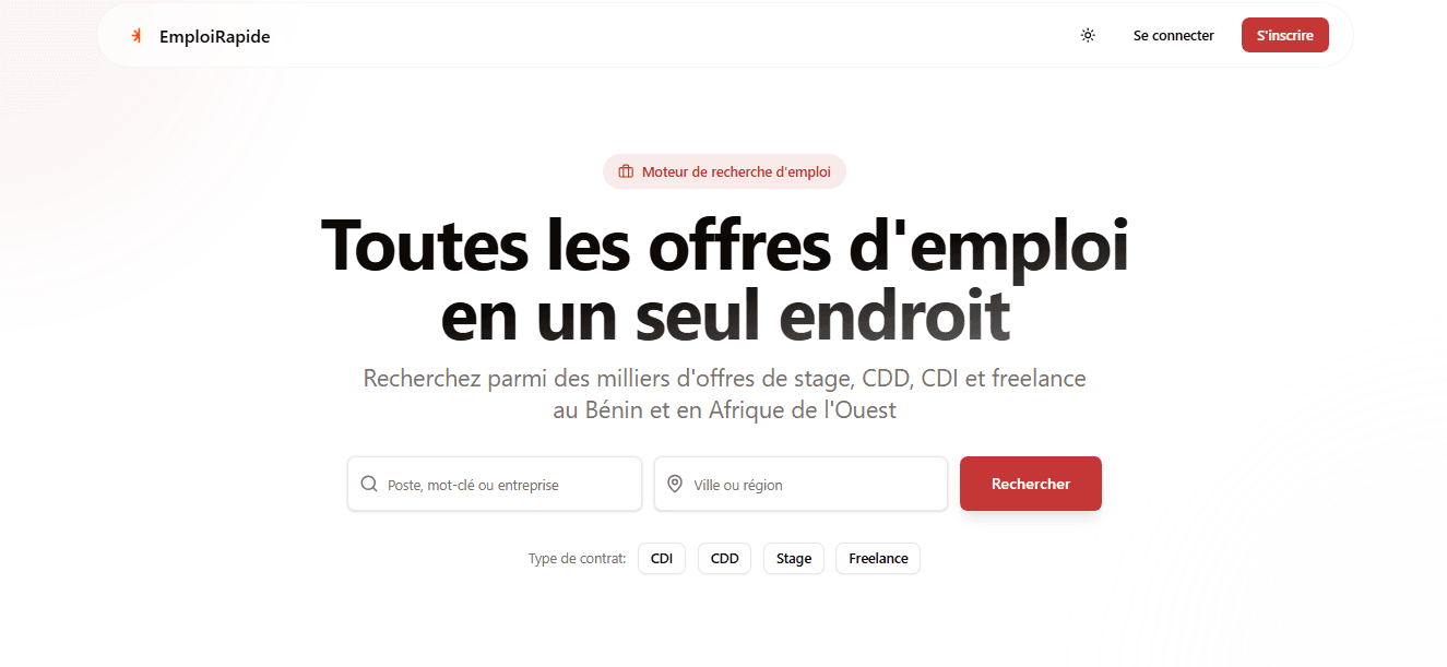 EmploiRapide - Agrégateur d'offres d'emploi intelligent